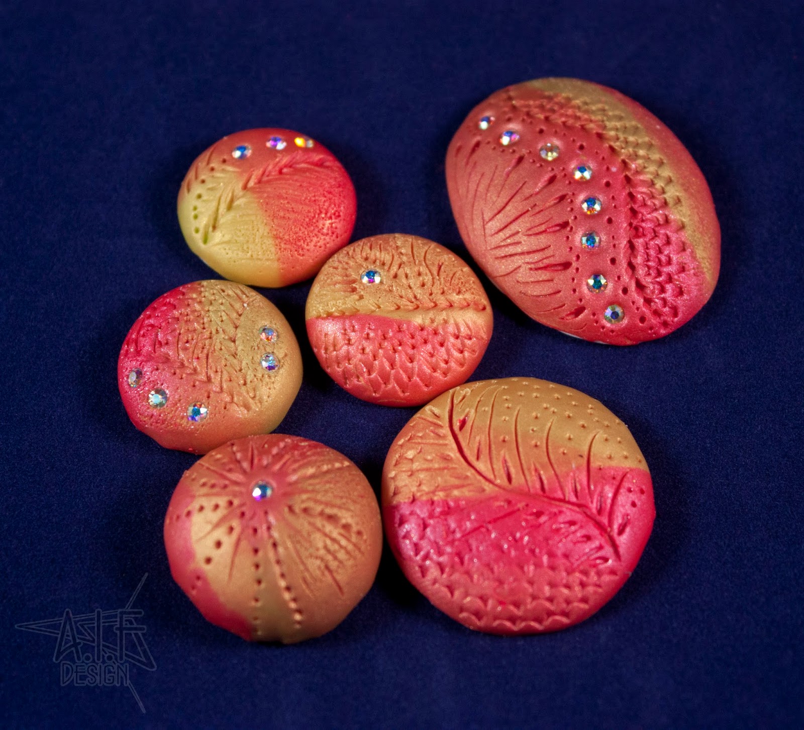 AIF Design Some New Polymer Clay Cabochons!