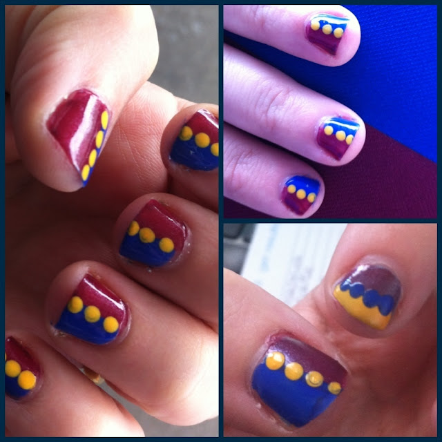 emmabovarybeauty Brisbane Lions Nail Art One To Impress My Man!
