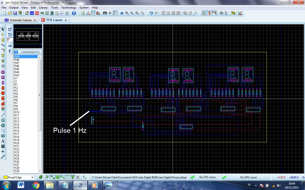 Electrical Engineering: JAM DIGITAL dengan IC 4026