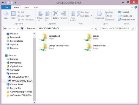 sharing folders from macbook to windows