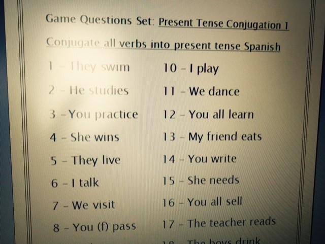 Señora Baxter's Spanish Class: The Bang Cup - The Game of Ultimate How Do You Say Bangs In Spanish