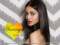 student of the year 2 actress, ananya pandey hot photo with silky hairstyle and black dress