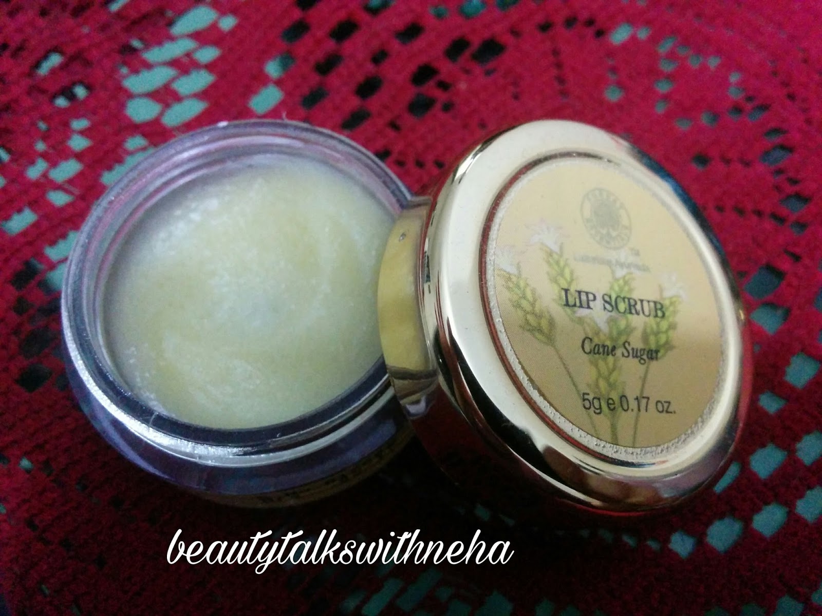 Forest Essentials Cane Sugar Lip Scrub Review beautytalkswithneha