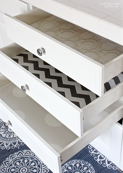 Cut Straight Lines On Drawer Liners With 3 Hacks - The Organized Mama