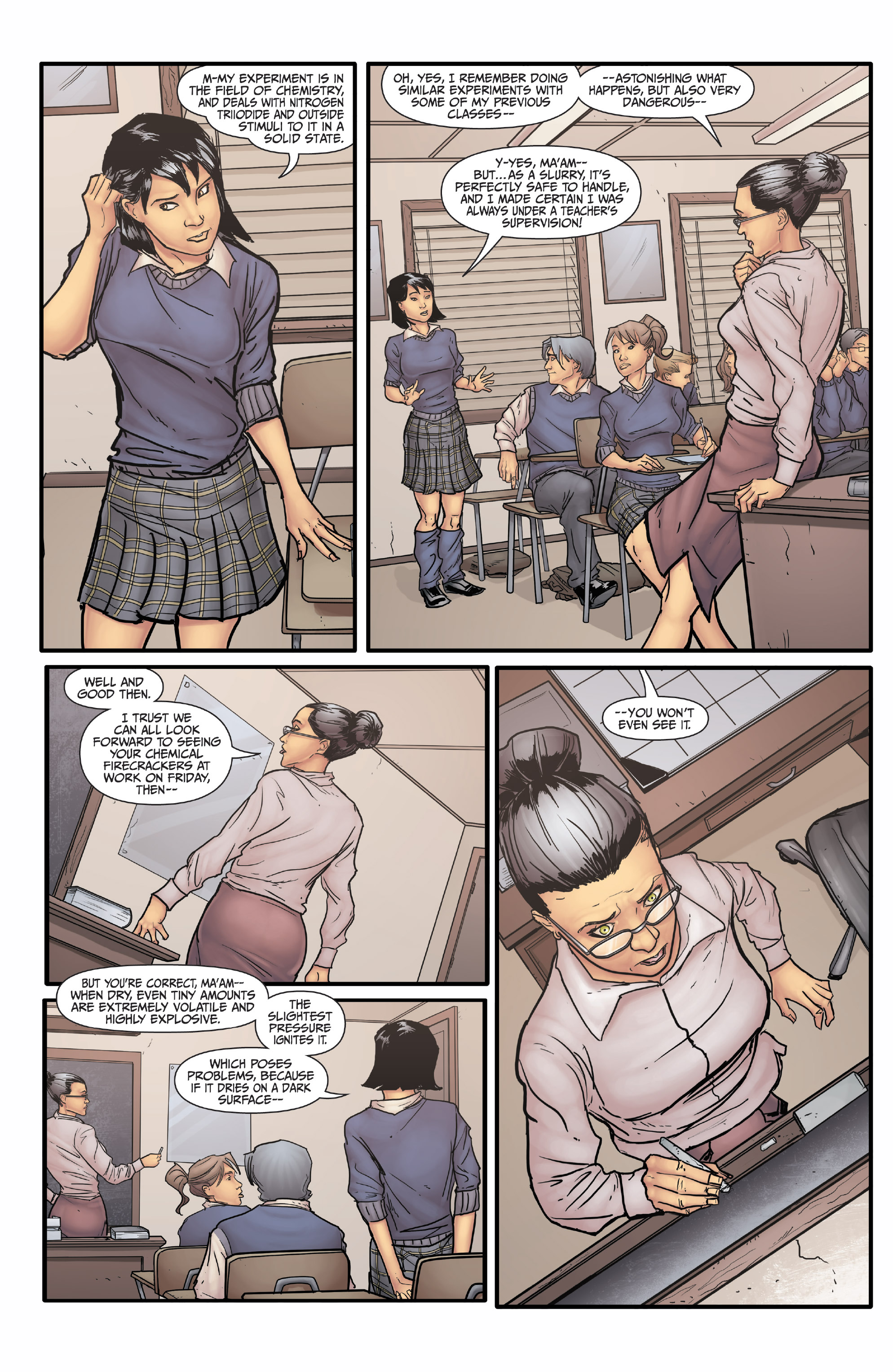 Read online Morning Glories comic -  Issue #1 - 4