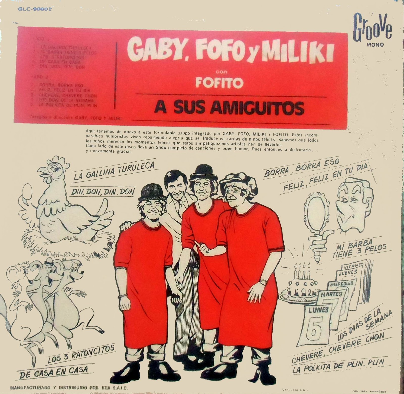 GABY FOFO Y MILIKI CON FOFITO A SUS AMIGOS 1972 Omar Longhi