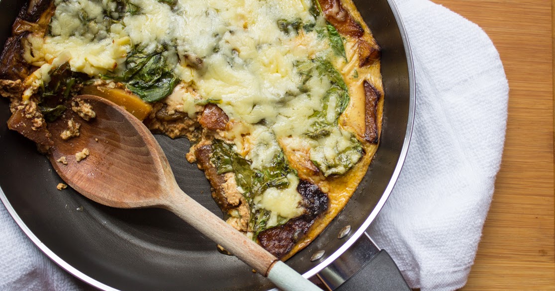 Butternut, Sweet Potato and Spinach Bake A Glug of Oil