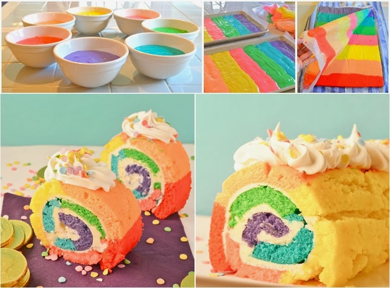 How to Make Rainbow Swiss Roll DIY Craft Projects