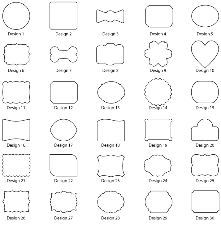 Card Shapes Template Printable