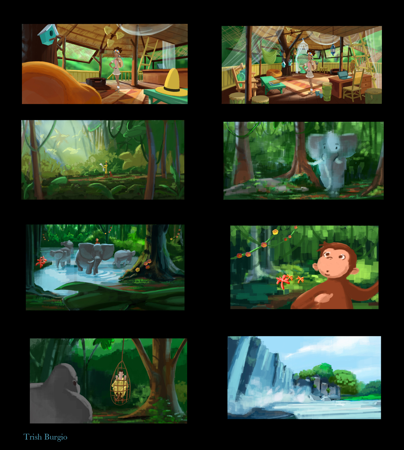 Color Scripting for Curious George