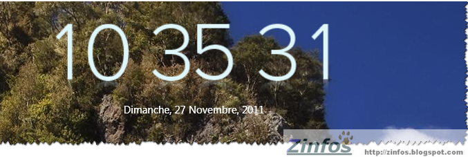 Horloge Bureau Windows 10