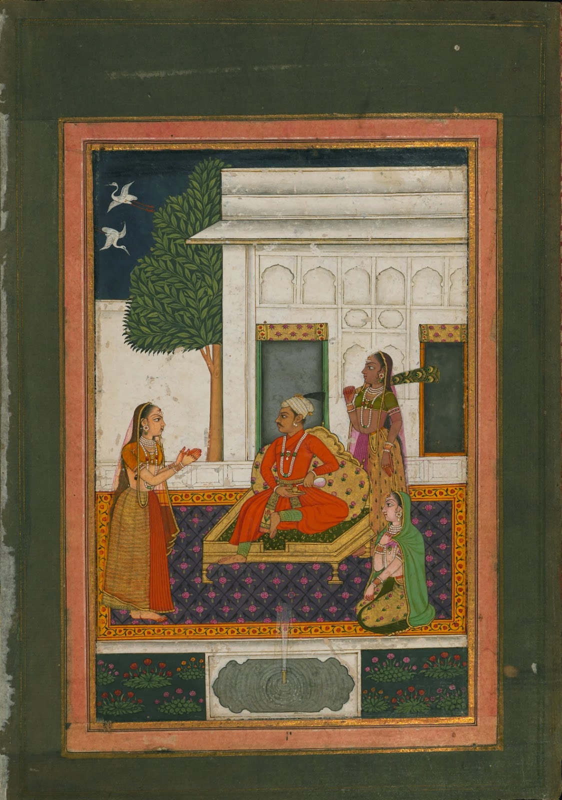 Indian manuscript miniature - music visualisation