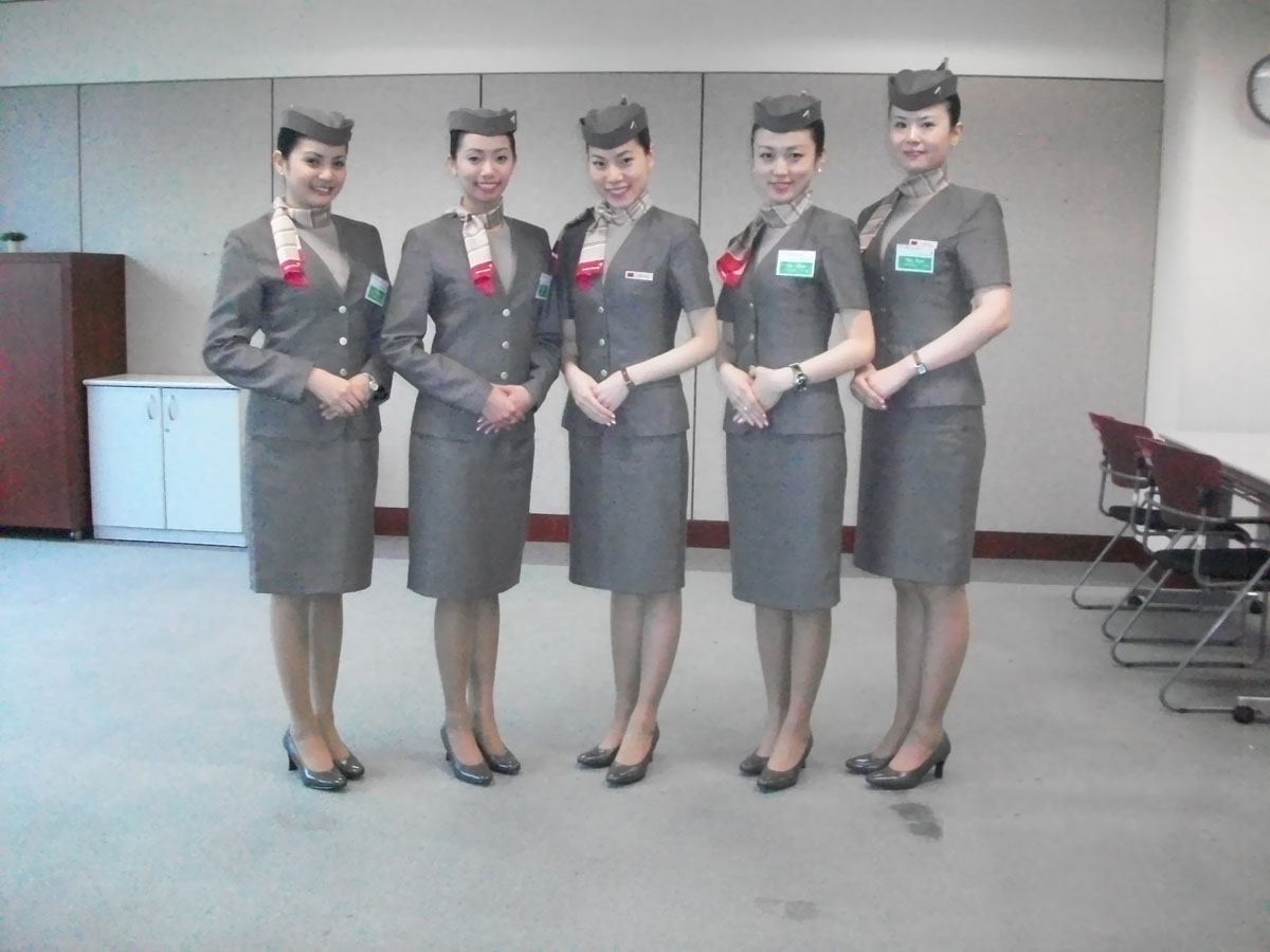 Image result for Asiana Airlines cabin crew uniform