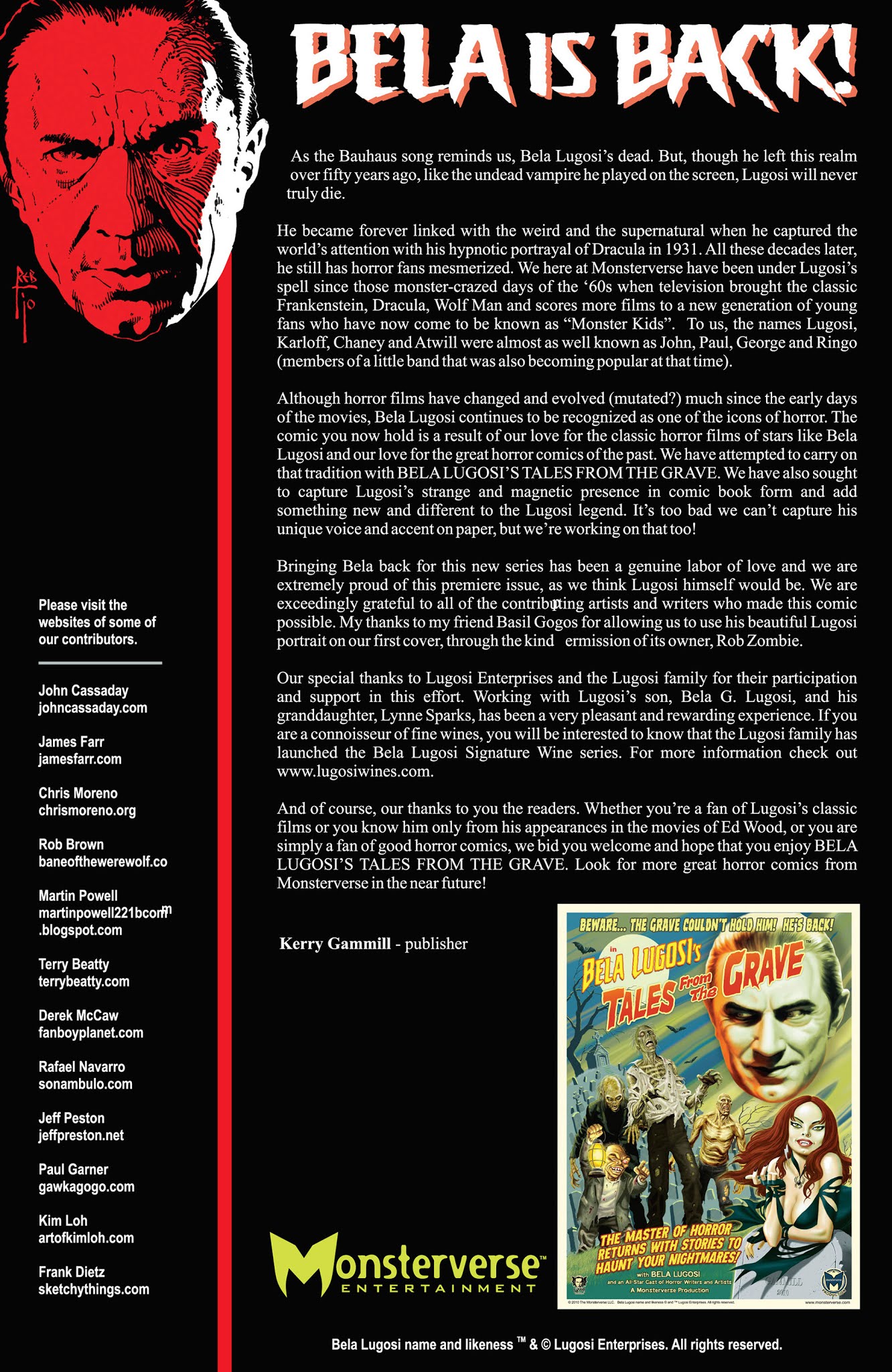 Read online Bela Lugosi's Tales from the Grave comic -  Issue #1 - 52