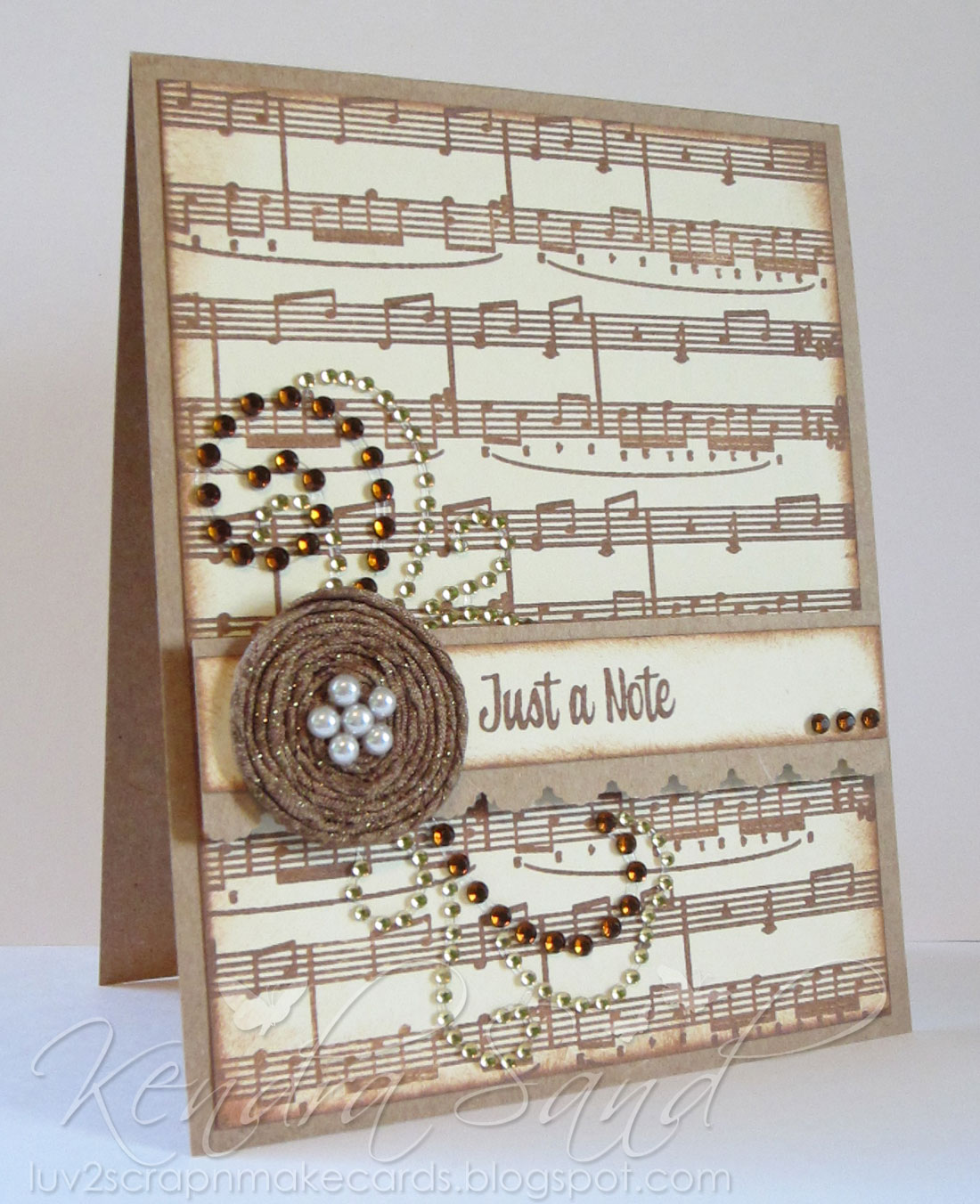 Открытка с нотами своими руками