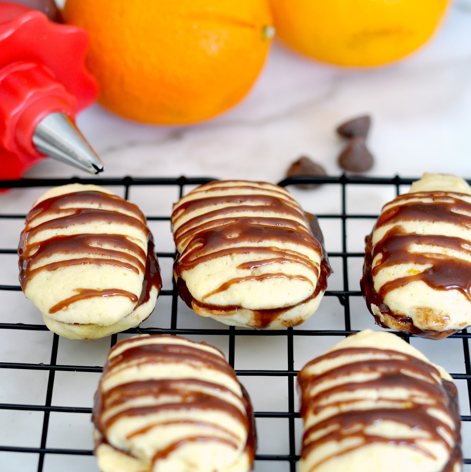 Cooking with Manuela OrangeChocolate Sandwich Cookies
