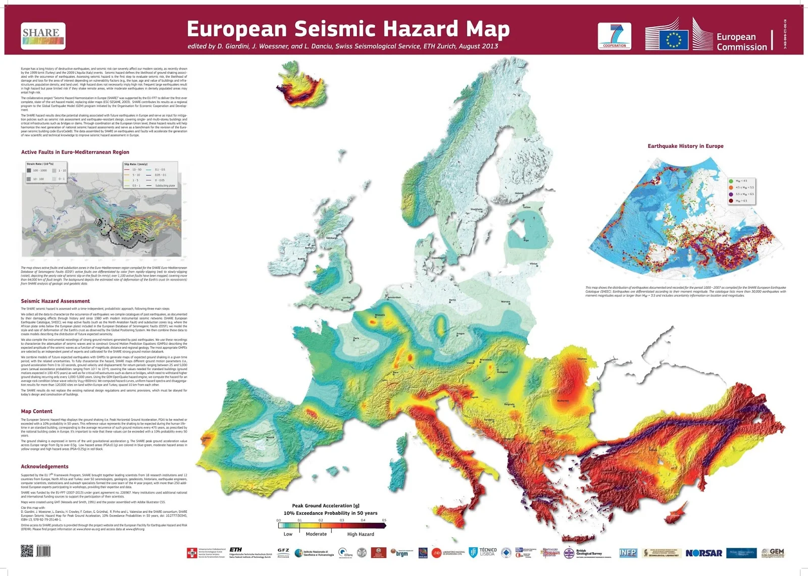 European seismic hazard map