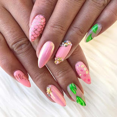 ✘ 27+ Amazing Mermaid Inspired Nails Tutorial To Try On The Beach The most popular trend in the nails on this summer is Mermaid Nails ✘ 27+ Amazing Mermaid Inspired Nails Tutorial To Try On The Beach
