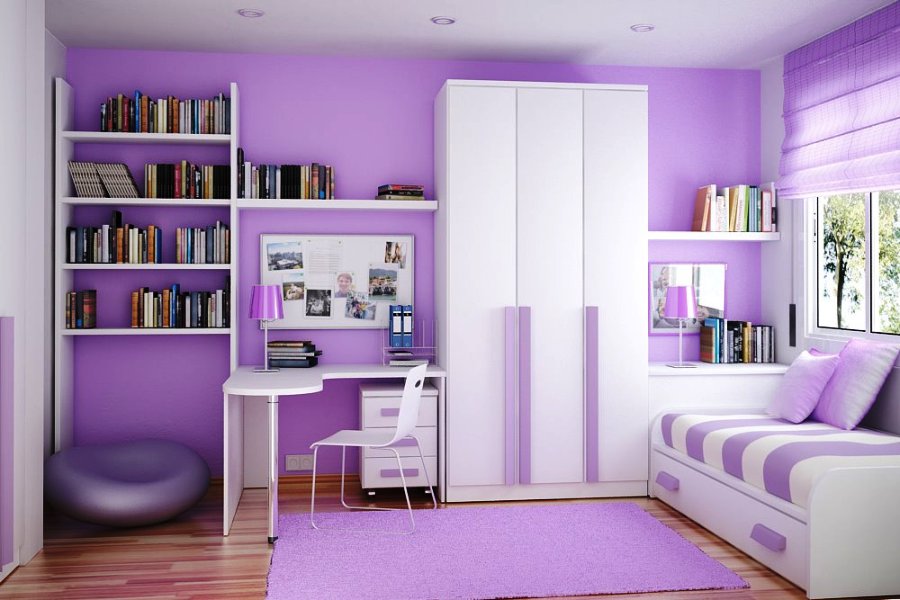 girls bedroom shelves