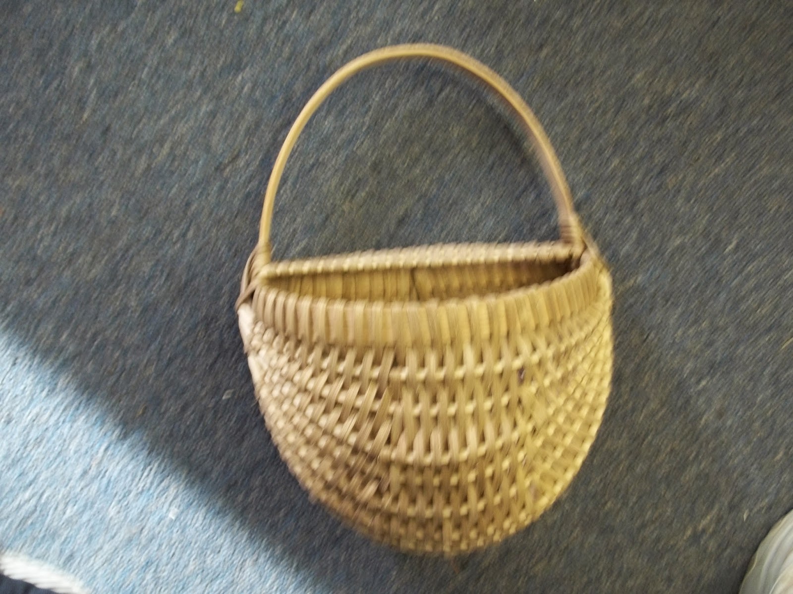 Little Turtle Basket Weaving and Supply 15 inch long Ribbed Key Basket