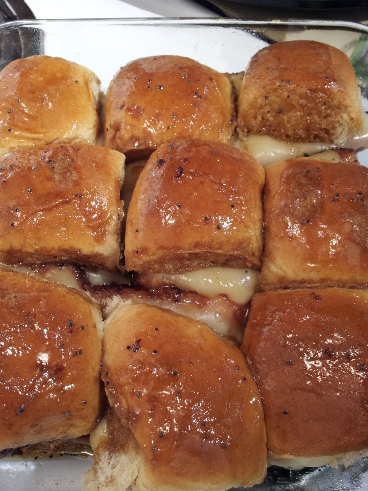 COVERED IN BACON Glazed Ham & Cheese Sliders