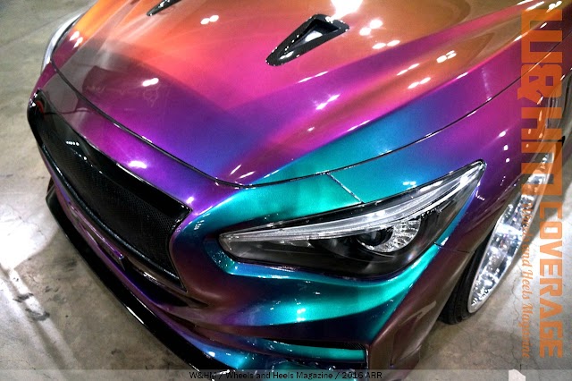 Autocon LA 2016 Car Show Changing Color Paint on Infiniti Q50