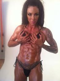 Jodie Marsh topless picture after weightlifting