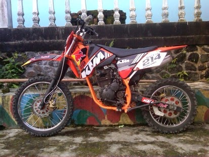  Modifikasi  motor trail  jadul supra fit bebek fiz r klx ktm 