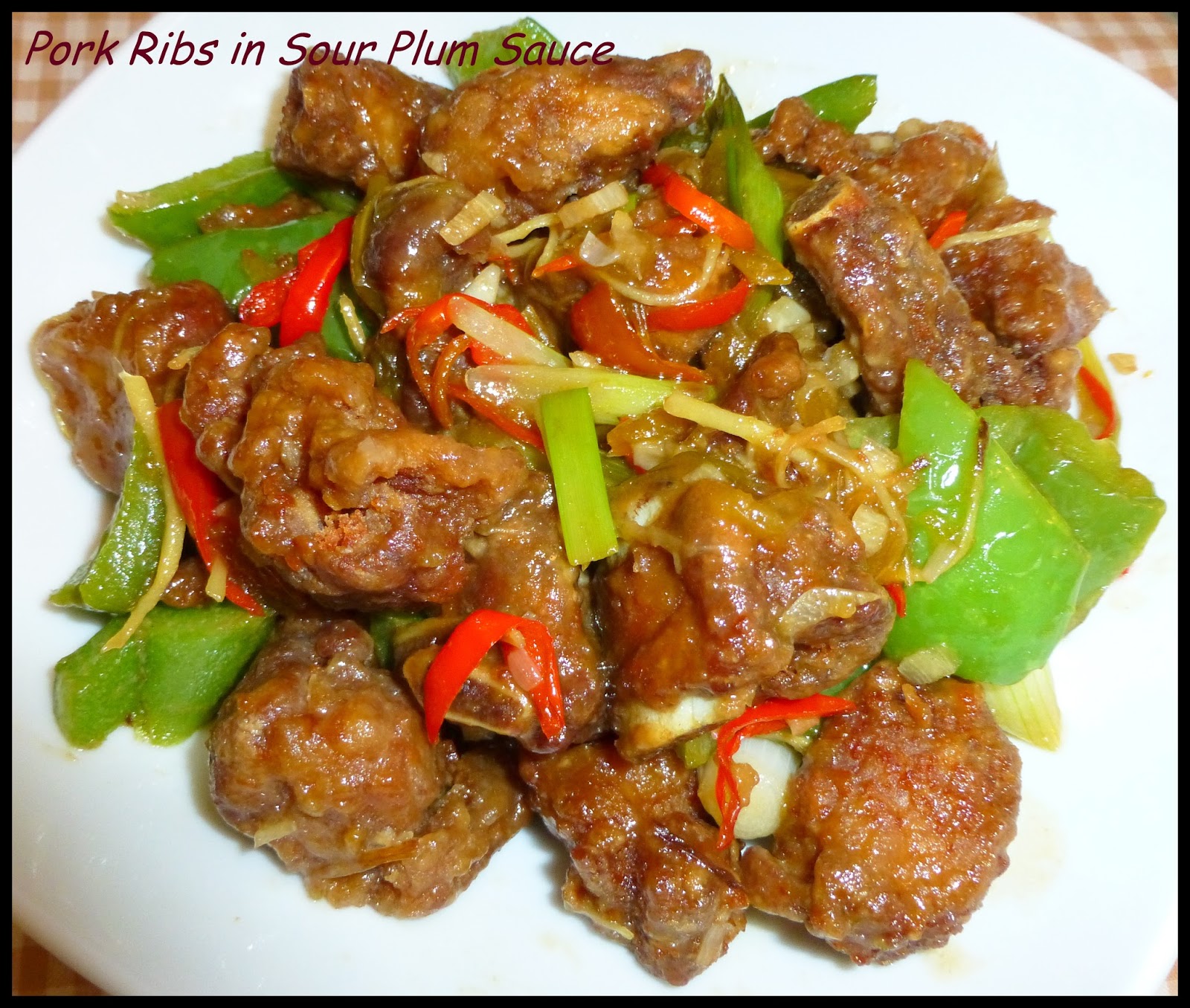 Little Bellevue Kitchen Fried Pork Ribs in Sour Plum Sauce