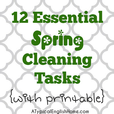 Spring Cleaning Checklist featured on The Real Thing with the Coake Family Spring Cleaning Checklist