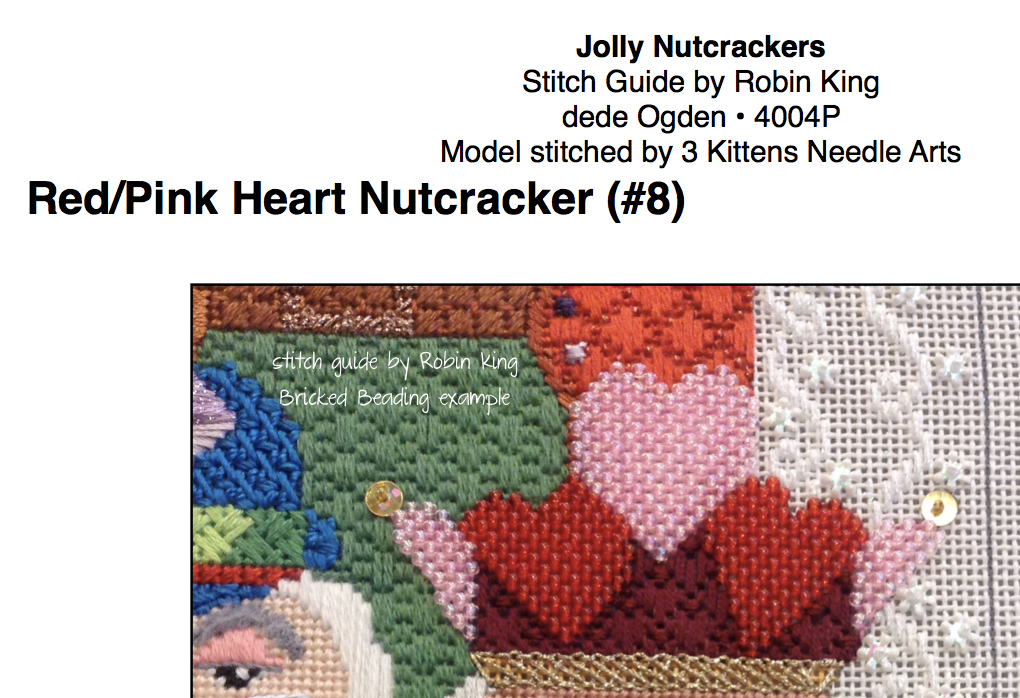 Needlepoint Study Hall Bricked Beading (aka Beaded Brick Stitch) with