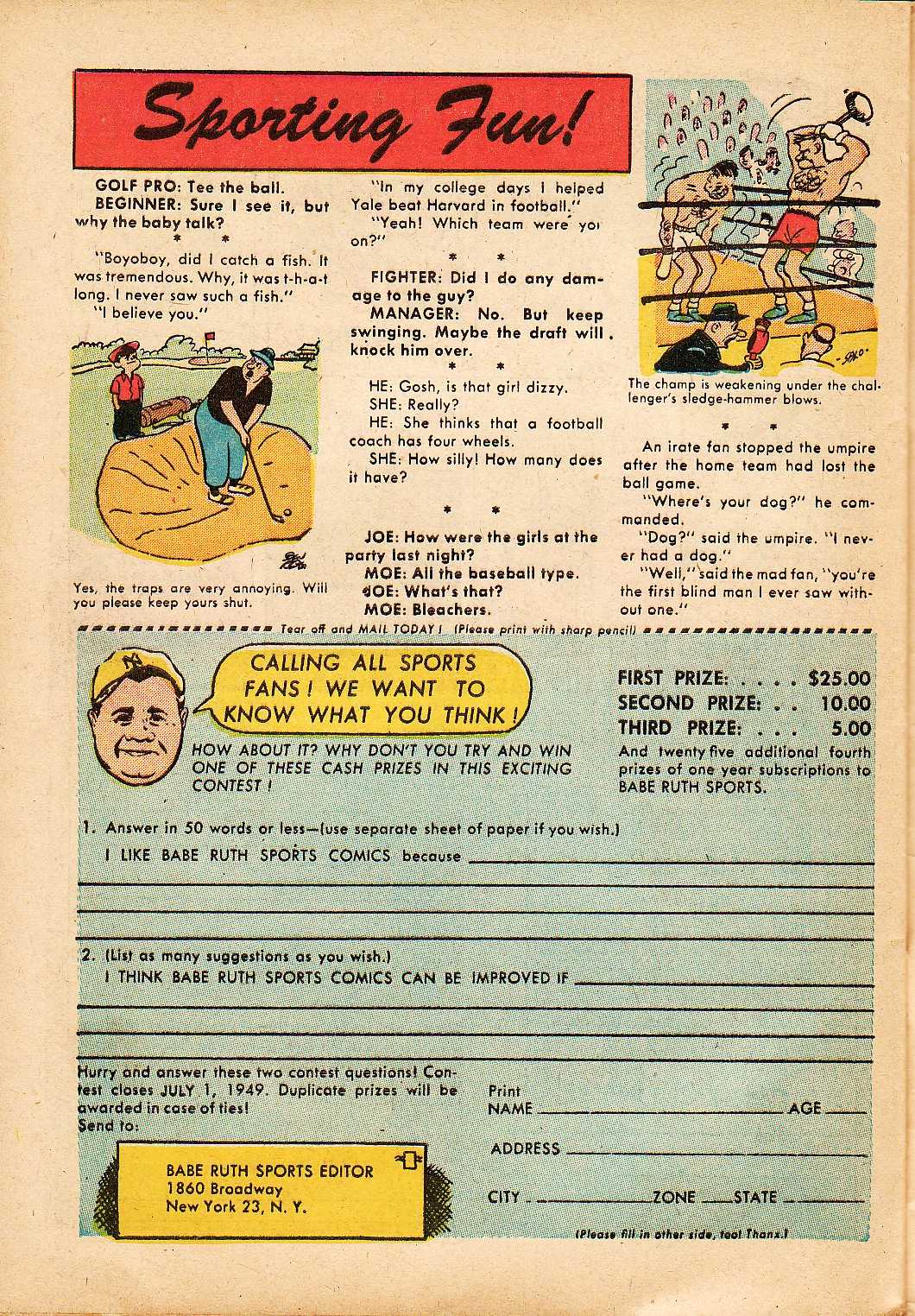 Read online Babe Ruth Sports Comics comic -  Issue #2 - 39