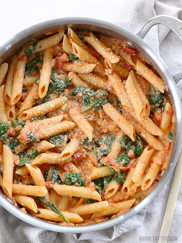 Creamy Tomato & Spinach Pasta Recipe My Favorite Recipes