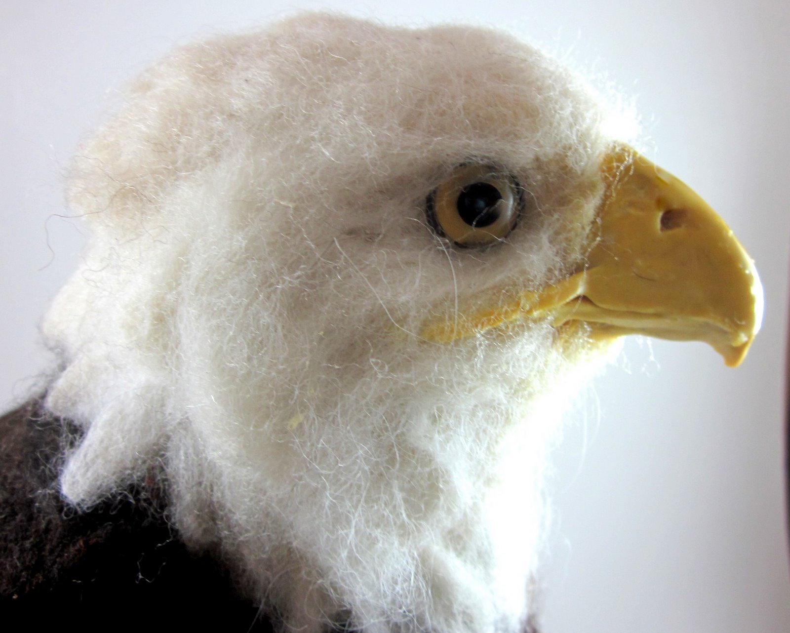 Needle Felted Art by Robin Joy Andreae Bald Eagle Commission