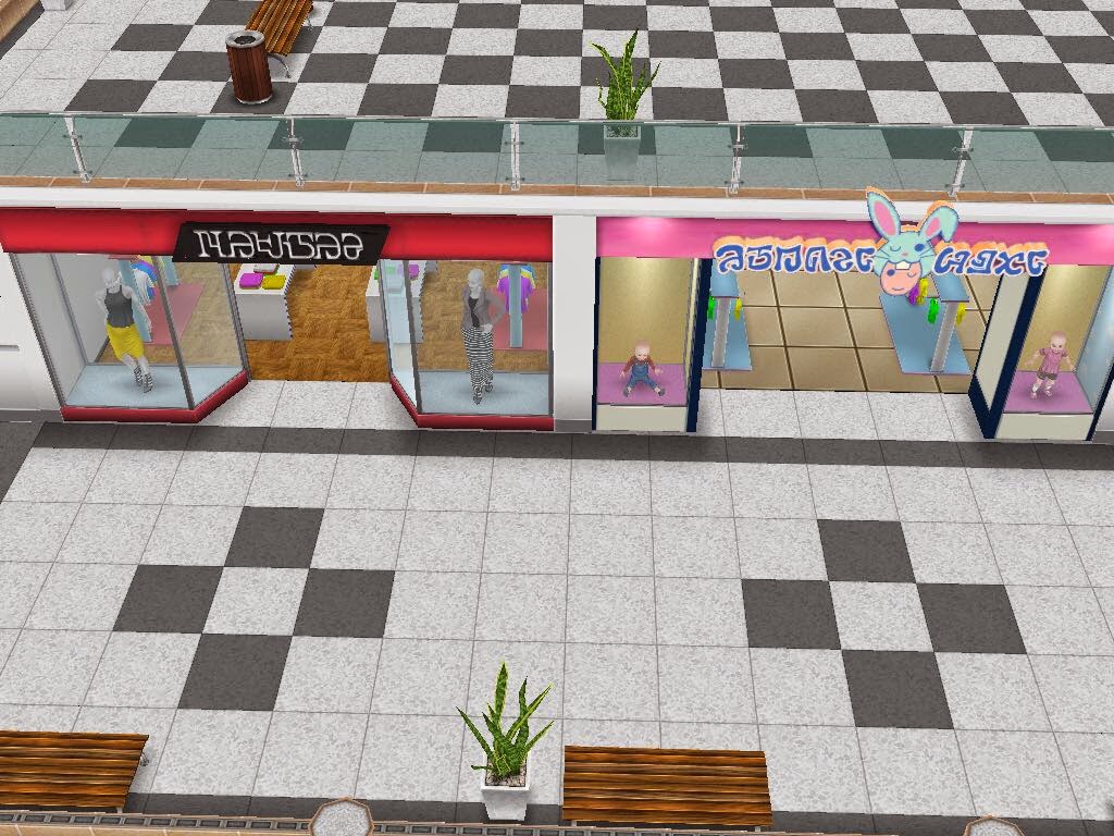 Samiemi Games: Sims Freeplay : Mall area 2: Fashion walk