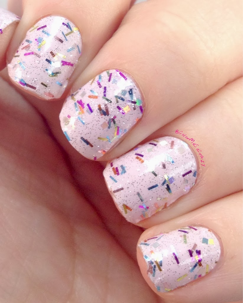 Pink & Gold Snowflakes with Golden Glitters Gel Nail Stickers | Goldflakes | Danni & Toni