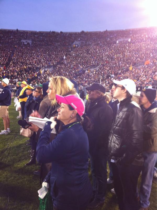 DeBee1015's World Bon jovi Jon at the Notre Dame Football Game