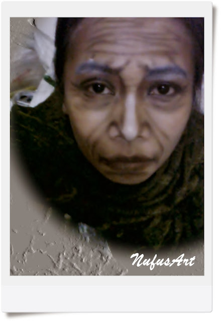 Aging Makeup atau tata rias tua oleh Nufus Art (Make up karakter