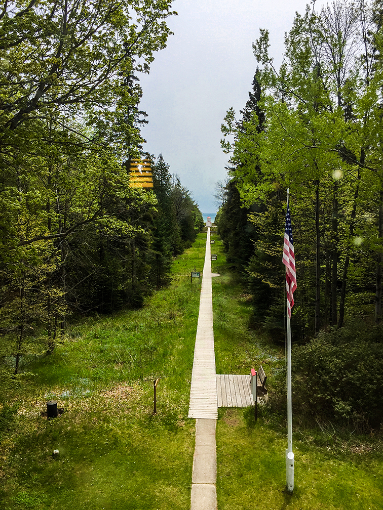 Hiking at Ridges Sanctuary in Door County