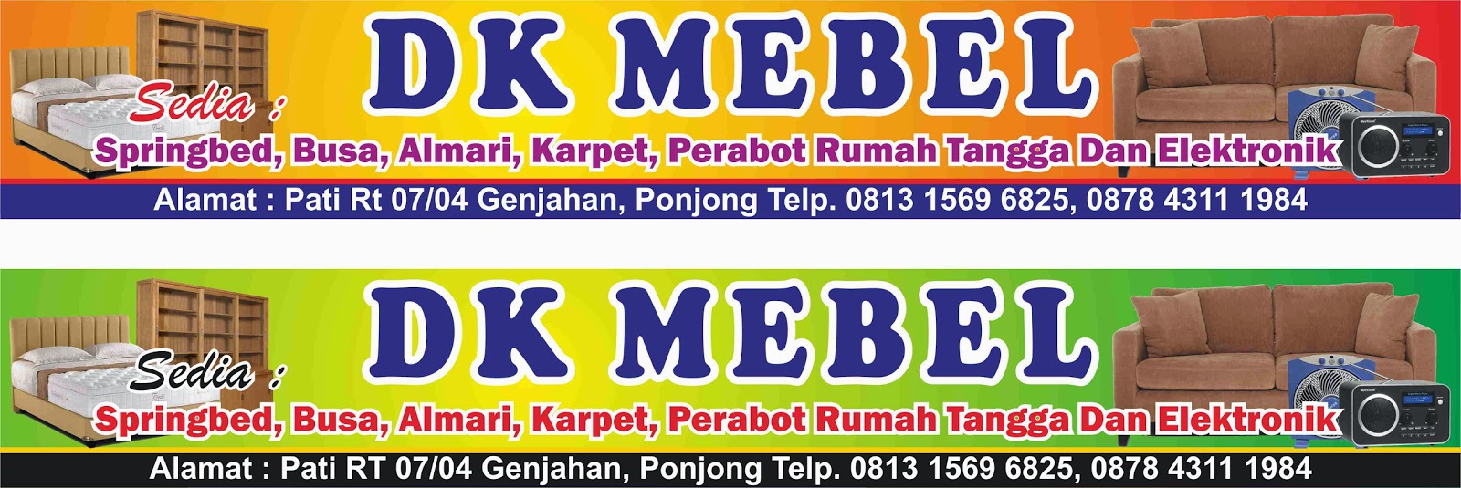 Corel Gunkid Download Desain Spanduk Toko Mebel File Cdr