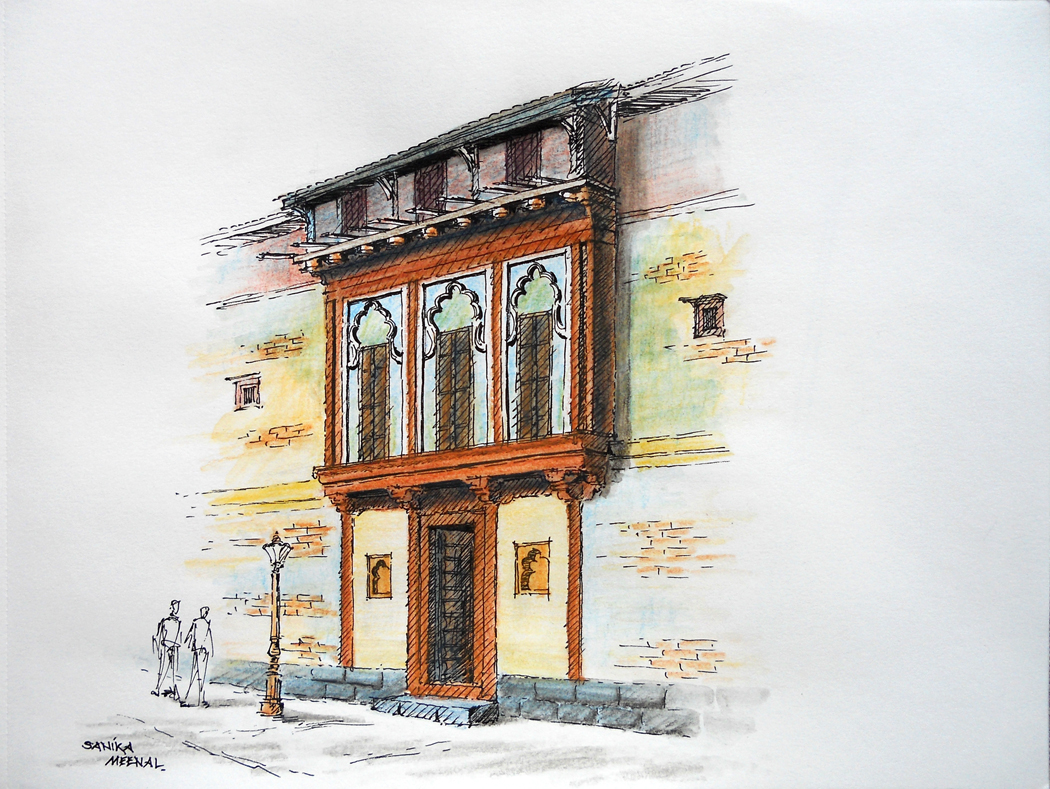 Arteworld By Sanika Dhanorkar Pen Wash Sketch Raste Wada Pune India Pen And Wash Architecture Sketch Urban Sketching