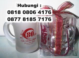 Jual Souvenir Gelas pernikahan dan promosi di tangerang