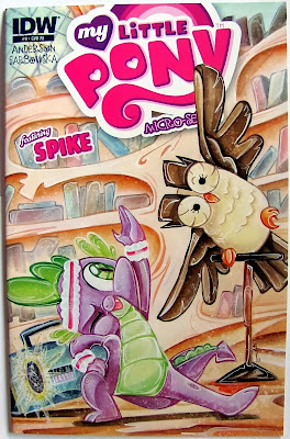That owl has really grown... MLP:FiM Spike micro comic RI cover