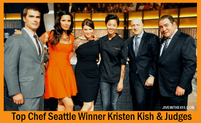 Top Chef Seattle Season 10 Winner Kristen Kish and the Judges