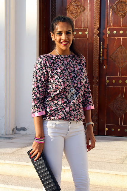 Black Floral and White Jeans + The Rush Before Ramadan! | The Silver ...