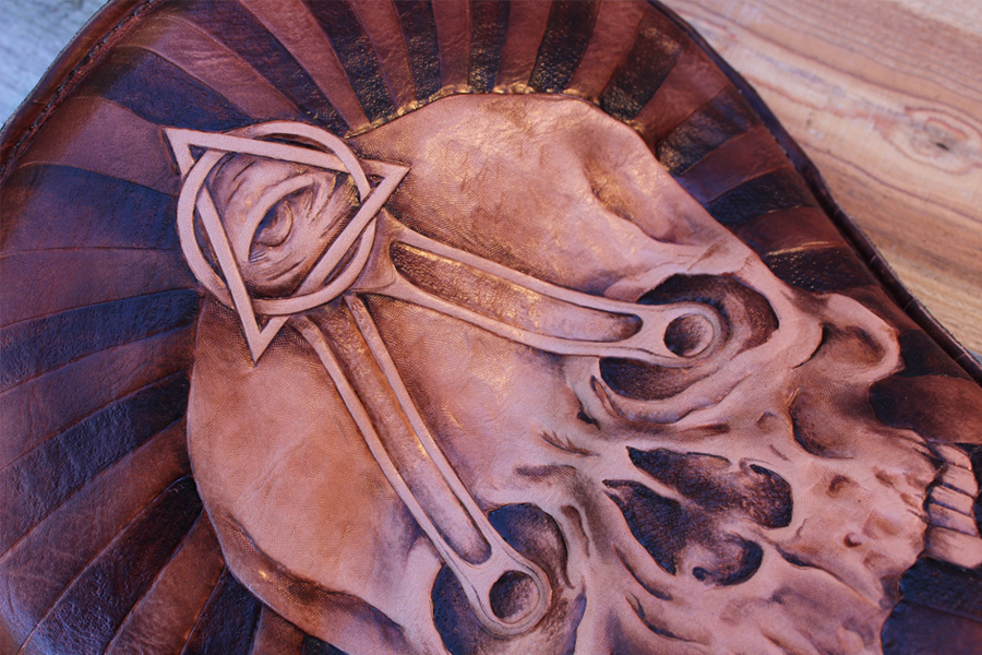 Rusty Knuckles Custom Leather Motorcycle Seat Rusty Knuckles Motors and Music for True Grit