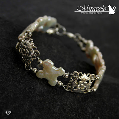 Miracolo, perły, pearl bracelet