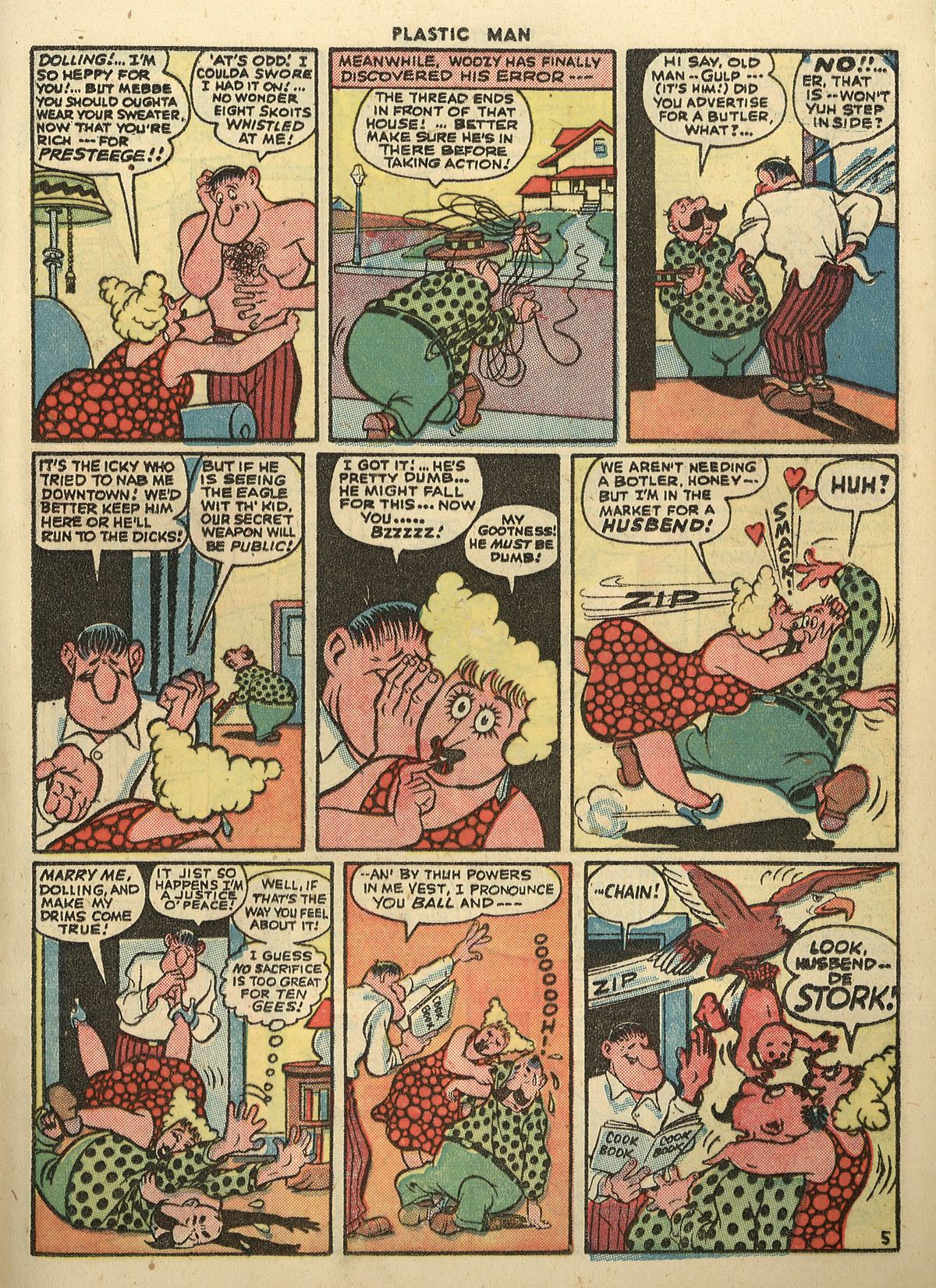 Read online Plastic Man (1943) comic -  Issue #3 - 31