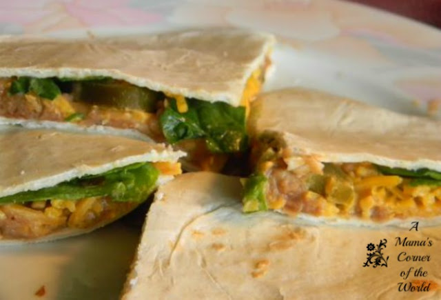 Serve this quick and easy Spicy Jalapeno Bean and Cheese Quesadilla recipe!