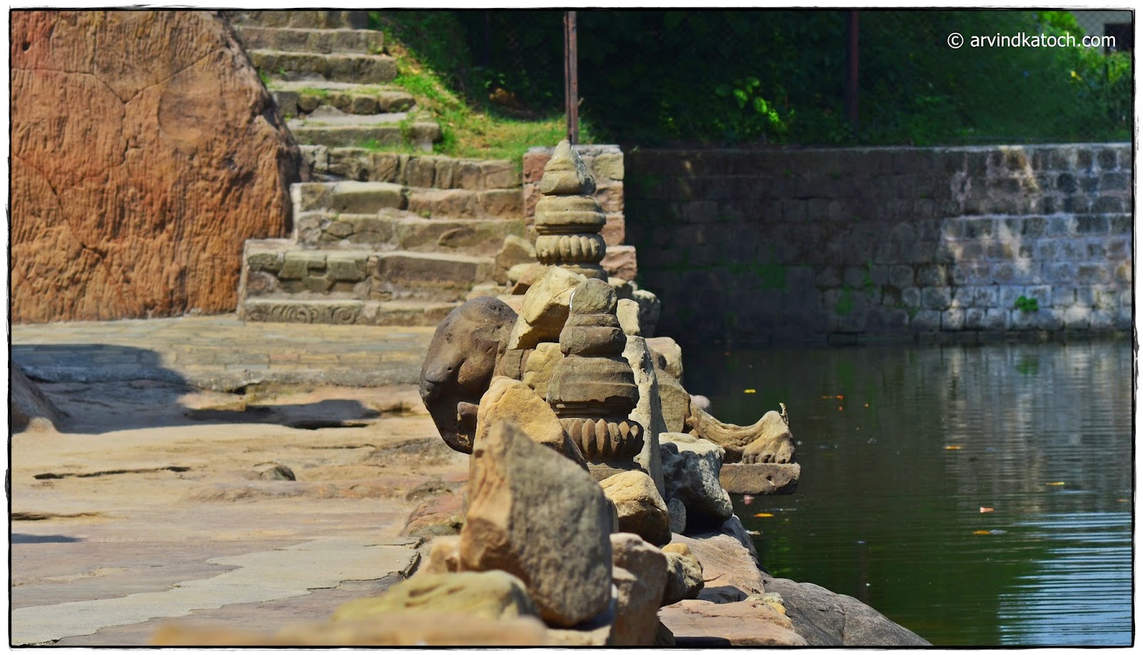 Arvind Katoch Photography Stone Statues put one after another in